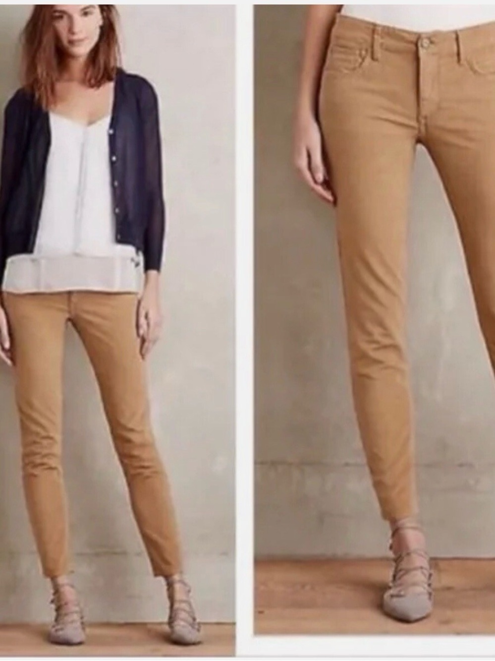 🦋Pilcro| EUC Anthropologie Pants Size 30 Corduroy Casual Everyday Pants in Camel